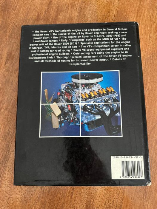 The Rover V8 Engine by David Hardcastle - back